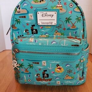 Loungefly Disney Pirate Mini Backpack Blue Multicolored